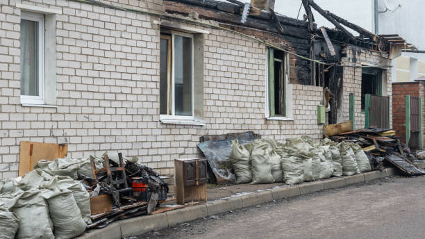 Professional Fire Damage Restoration technician working in Carrollton, VA